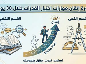 دورة إتقان مهارات اختبار القدرات خلال 30 يوم